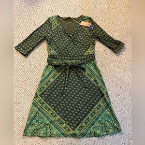 Prana Performace Belladonna Dress in Cargo Green Women’s size Small